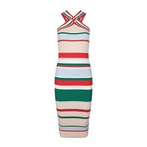 Ted Baker Lyndiaa Striped Bodycon Dress sz 1